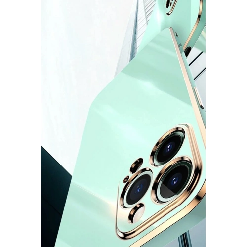 Mey İthalat®  iPhone 15 Pro Kılıf Volet Silikon - Açık Yeşil