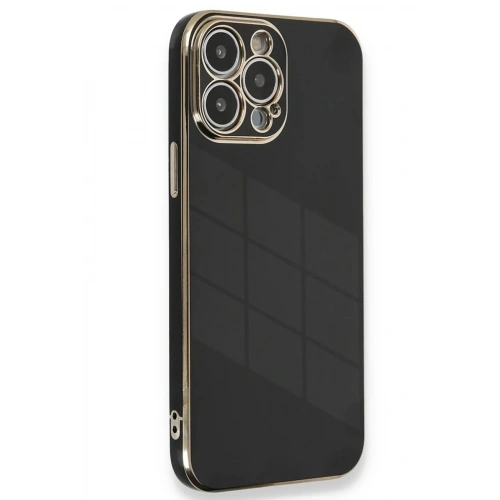 Mey İthalat®  iPhone 15 Pro Kılıf Volet Silikon - Siyah