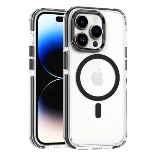Mey İthalat®  iPhone 15 Pro Max Bella Magsafe Kapak - Siyah