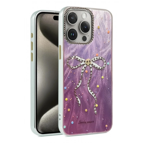 Mey İthalat®  iPhone 15 Pro Max Kılıf Blade Aynalı Desenli Kapak - Desen 1