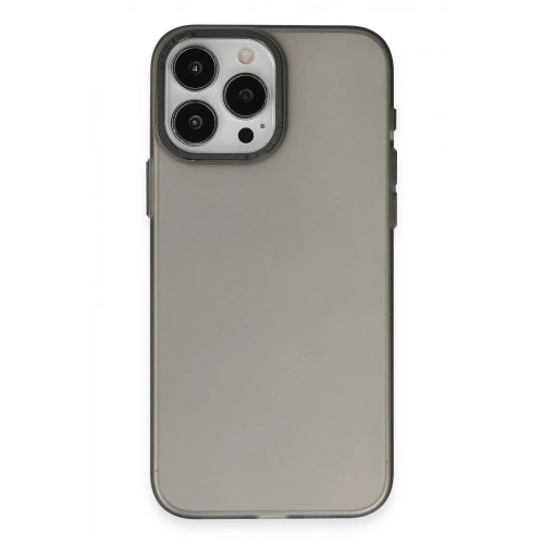Mey İthalat®  iPhone 15 Pro Max Kılıf Modos Metal Kapak - Siyah