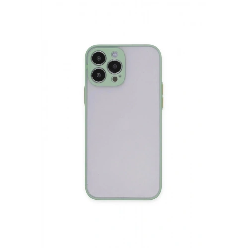 Mey İthalat®  iPhone 15 Pro Max Kılıf Montreal Silikon Kapak - Açık Yeşil