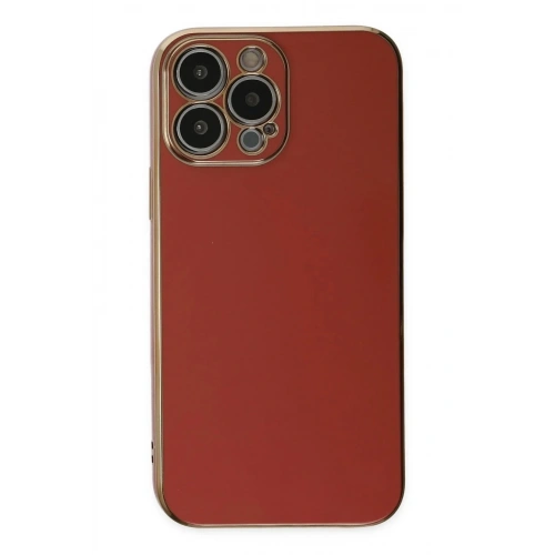Mey İthalat®  iPhone 15 Pro Max Kılıf Volet Silikon - Kırmızı