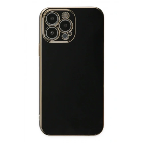 Mey İthalat®  iPhone 15 Pro Max Kılıf Volet Silikon - Siyah