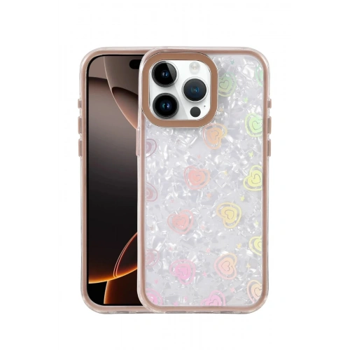 Mey İthalat®   iPhone 15 Pro Max Lumi Desenli Kapak - Çöl Titanyum