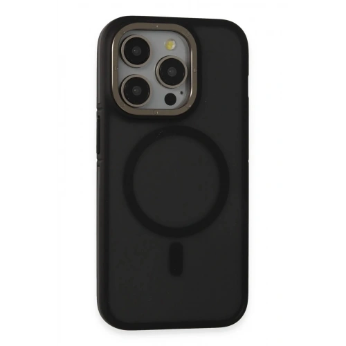 Mey İthalat®  iPhone 15 Pro Max Rocky Magsafe Kapak - Siyah