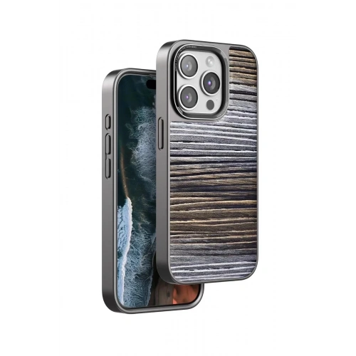 Mey İthalat®  iPhone 15 Pro Wave Kapak - Sarı