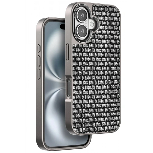 Mey İthalat®  iPhone 16 Brand Kapak - Gümüş