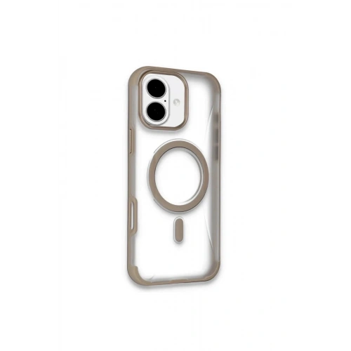 Mey İthalat®  iPhone 16 Hilton Magsafe Kapak - Gold