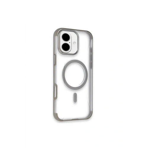 Mey İthalat®  iPhone 16 Hilton Magsafe Kapak - Titan Gri