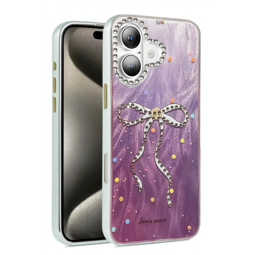 Mey İthalat®  iPhone 16 Kılıf Blade Aynalı Desenli Kapak - Desen 1