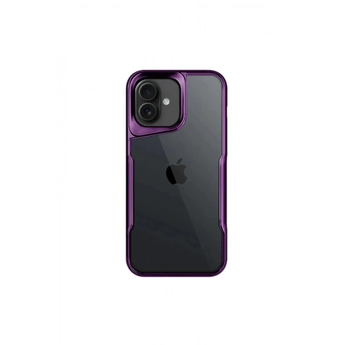 Mey İthalat®  iPhone 16 Kılıf Boyi Silikon Kapak - Derin Mor