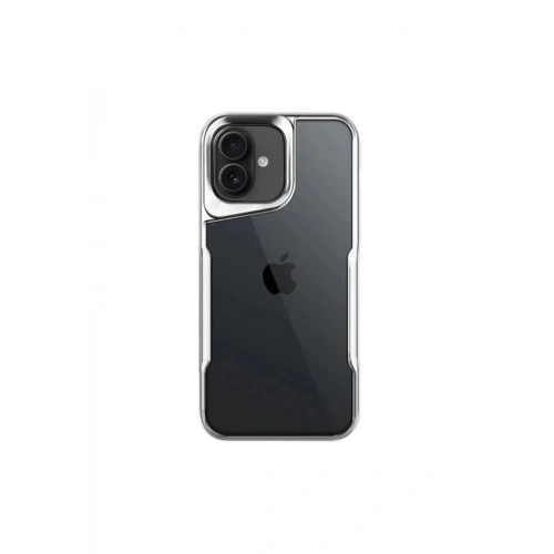 Mey İthalat®  iPhone 16 Kılıf Boyi Silikon Kapak - Gümüş