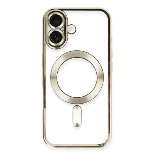 Mey İthalat®   iPhone 16 Kılıf Kross Magneticsafe Kapak - Gold