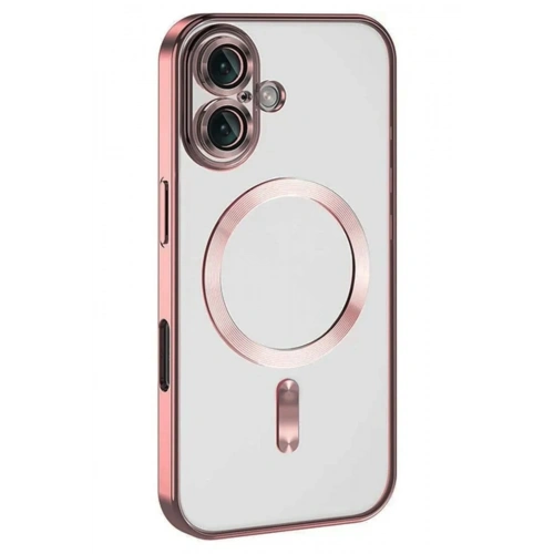Mey İthalat®  iPhone 16 Kılıf Kross Magneticsafe Kapak - Pembe