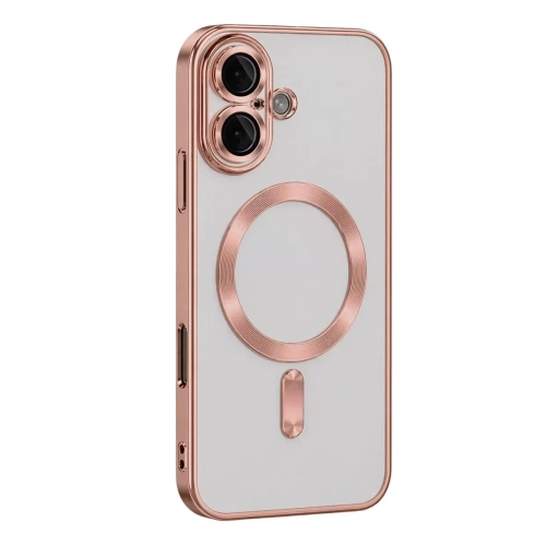 Mey İthalat®   iPhone 16 Kılıf Kross Magneticsafe Kapak - Rose