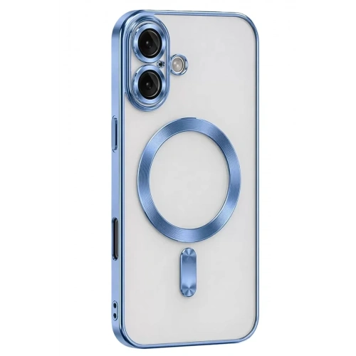 Mey İthalat®   iPhone 16 Kılıf Kross Magneticsafe Kapak - Sierra Blue