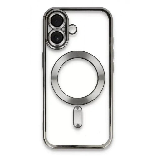 Mey İthalat®   iPhone 16 Kılıf Kross Magneticsafe Kapak - Titan Gri