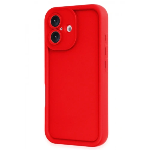 Mey İthalat®  iPhone 16 Kılıf Viera Silikon - Kırmızı