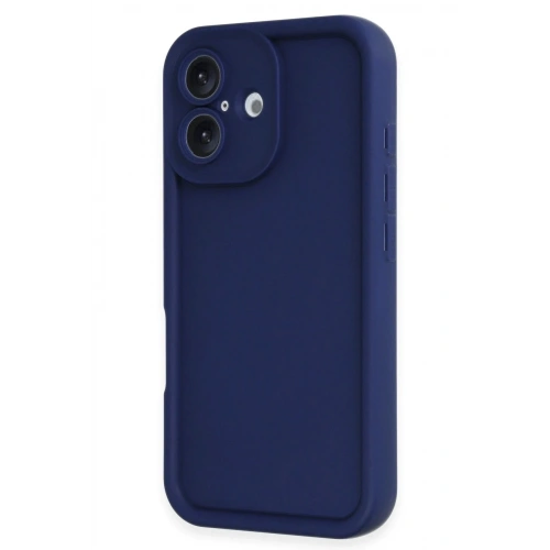 Mey İthalat®  iPhone 16 Kılıf Viera Silikon - Lacivert
