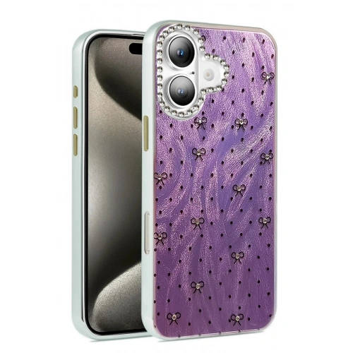 Mey İthalat®  iPhone 16 Plus Kılıf Blade Aynalı Desenli Kapak - Desen 2
