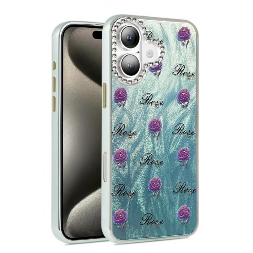 Mey İthalat®  iPhone 16 Plus Kılıf Blade Aynalı Desenli Kapak - Desen 9