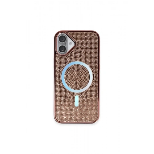 Mey İthalat®  iPhone 16 Plus Kılıf Helen Magsafe Kapak - Pembe