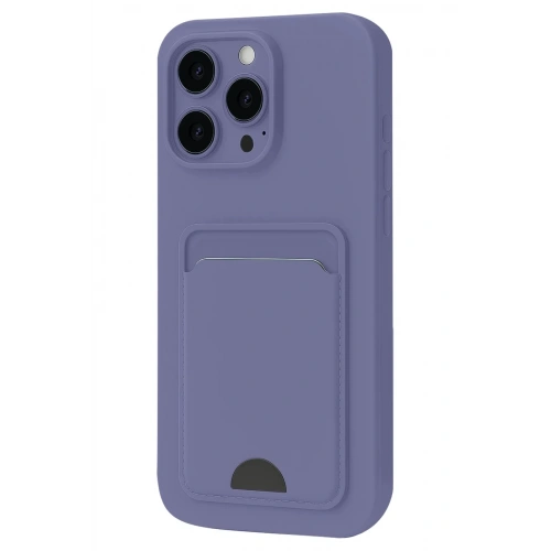 Mey İthalat®  iPhone 16 Plus Kılıf Kelvin Kartvizitli Silikon - Lila