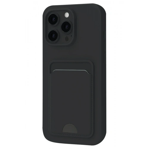Mey İthalat®  iPhone 16 Plus Kılıf Kelvin Kartvizitli Silikon - Siyah