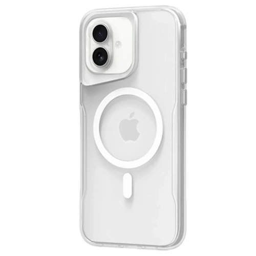 Mey İthalat®  iPhone 16 Plus Kılıf PC Poso Magsafe Kapak - Şeffaf