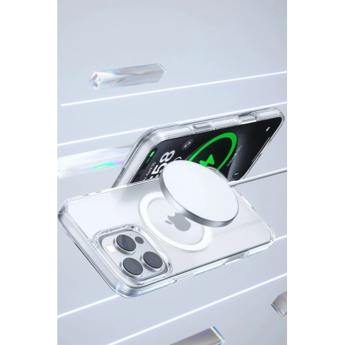 Mey İthalat®  iPhone 16 Pro Gleam PC Sert Magsafe Kılıf - Kahverengi