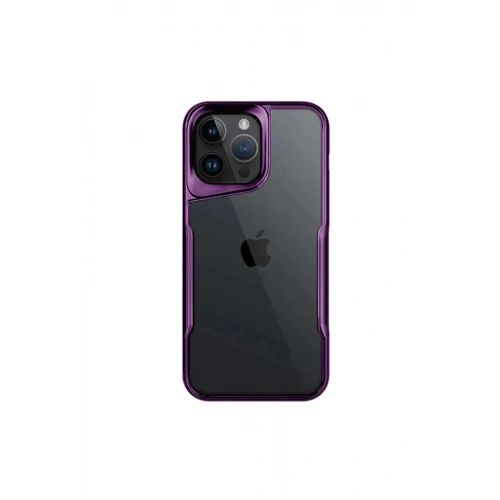 Mey İthalat®  iPhone 16 Pro Kılıf Boyi Silikon Kapak - Derin Mor