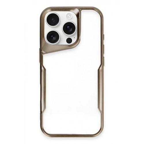 Mey İthalat®  iPhone 16 Pro Kılıf Boyi Silikon Kapak - Desert