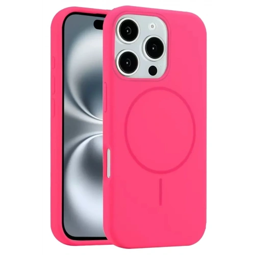 Mey İthalat®   iPhone 16 Pro Kılıf Jully Magsafe Kapak - Pembe