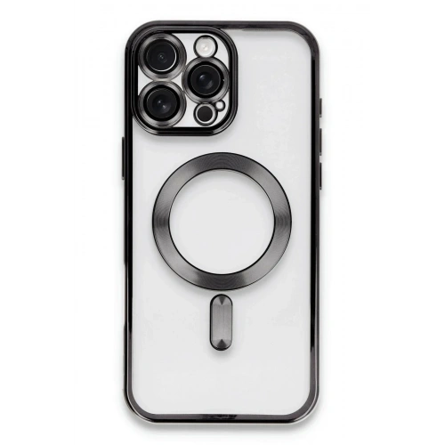 Mey İthalat®  iPhone 16 Pro Kılıf Kross Magneticsafe Kapak - Siyah