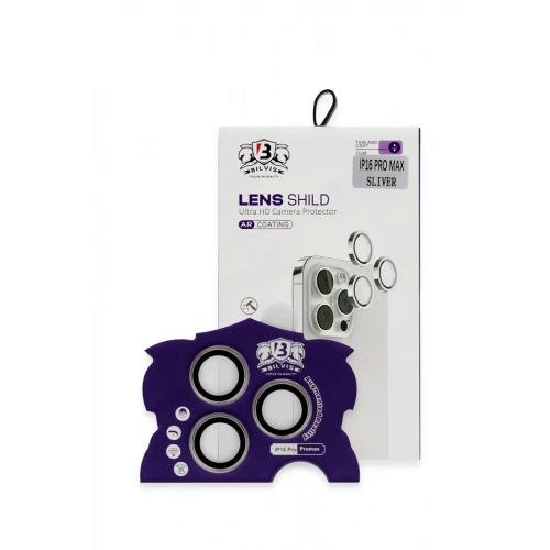 Mey İthalat®  iPhone 16 Pro Max Bilvis Titan Kamera Lens - Titan Gri