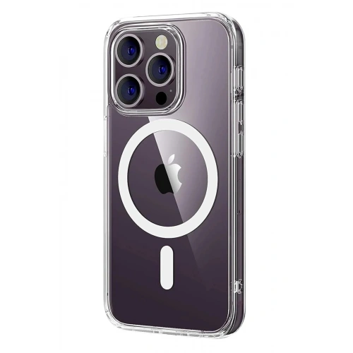 Mey İthalat®   iPhone 16 Pro Max Combo Sert Şeffaf Magsafe Kapak - Şeffaf