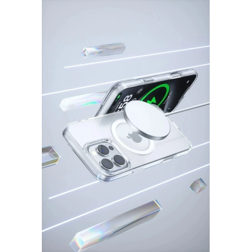 Mey İthalat®  iPhone 16 Pro Max Gleam PC Sert Magsafe Kılıf - Şeffaf