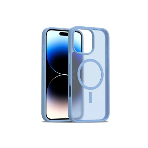 Mey İthalat®  iPhone 16 Pro Max Jota Magsafe Kapak - Açık Mavi