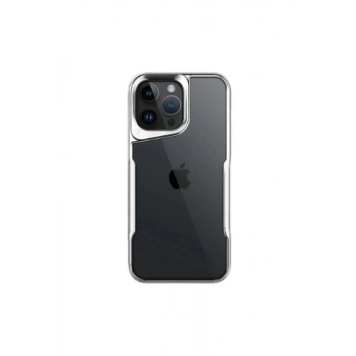 Mey İthalat®  iPhone 16 Pro Max Kılıf Boyi Silikon Kapak - Gümüş