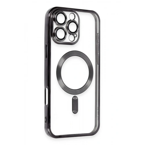 Mey İthalat®  iPhone 16 Pro Max Kılıf Kross Magneticsafe Kapak - Siyah
