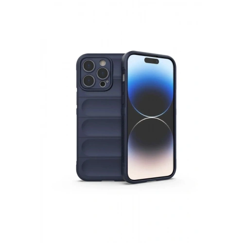Mey İthalat®  iPhone 16 Pro Max Kılıf Optimum Silikon - Lacivert