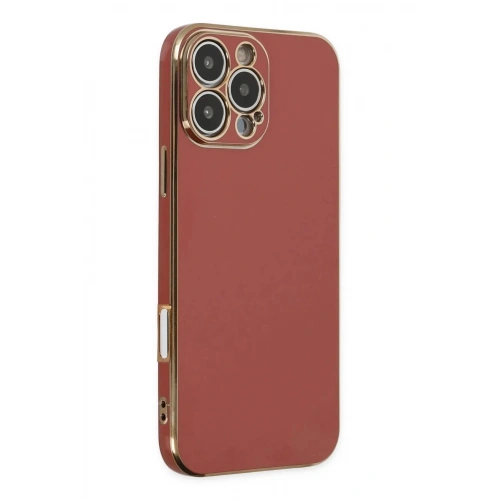 Mey İthalat®  iPhone 16 Pro Max Kılıf Volet Silikon - Kırmızı