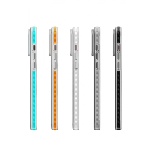 Mey İthalat®  iPhone 16 Pro Max Line Magsafe Kapak - Turuncu