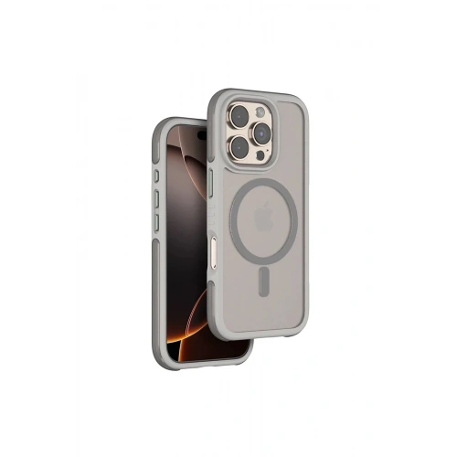 Mey İthalat®  iPhone 16 Pro Max Orbit Magsafe Kapak - Titan Gri