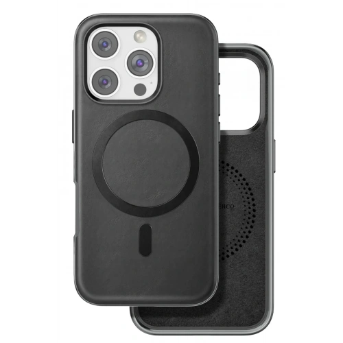 Mey İthalat®  iPhone 16 Pro Max Puskas Magsafe Kapak - Siyah