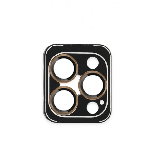 Mey İthalat®  iPhone 16 Pro Max PVD Metal Kamera Lens - Gold