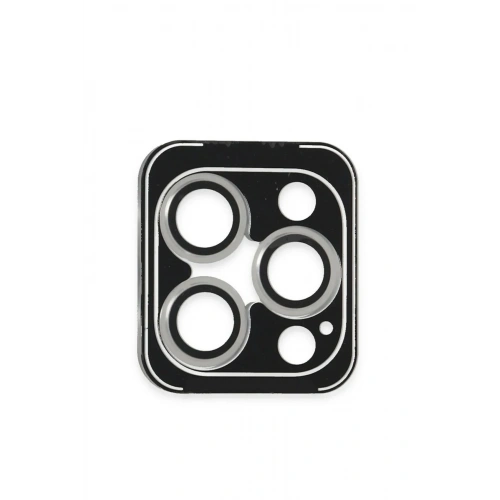 Mey İthalat®  iPhone 16 Pro Max PVD Metal Kamera Lens - Gümüş