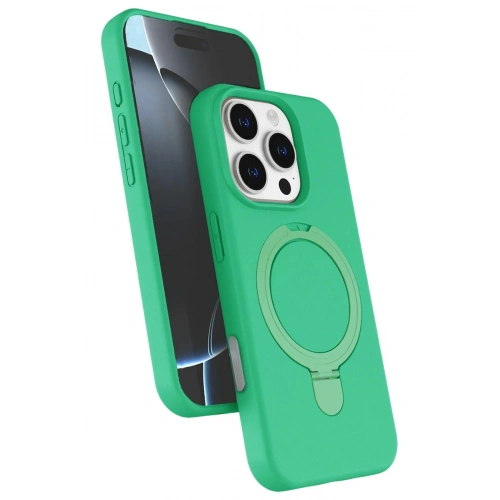 Mey İthalat®   iPhone 16 Pro Max Regal Magsafe Standlı Kapak - Yeşil