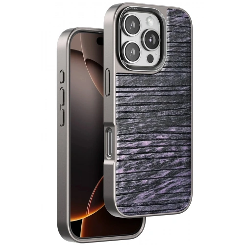 Mey İthalat®  iPhone 16 Pro Max Wave Kapak - Derin Mor